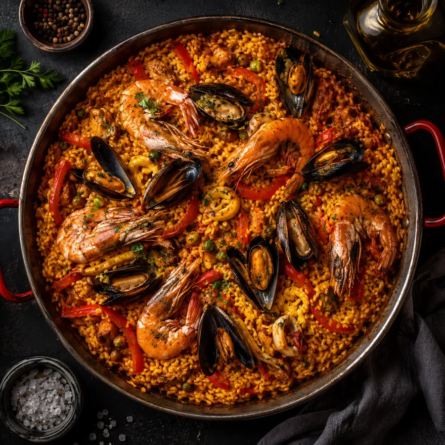 Paella de marisco
